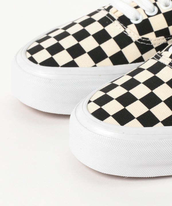 トップス AUBERGE Y 44 BLACK White BEAMS（ビームス）VANS / AUTHENTIC REISSUE 44 LX CHECKERBOARD