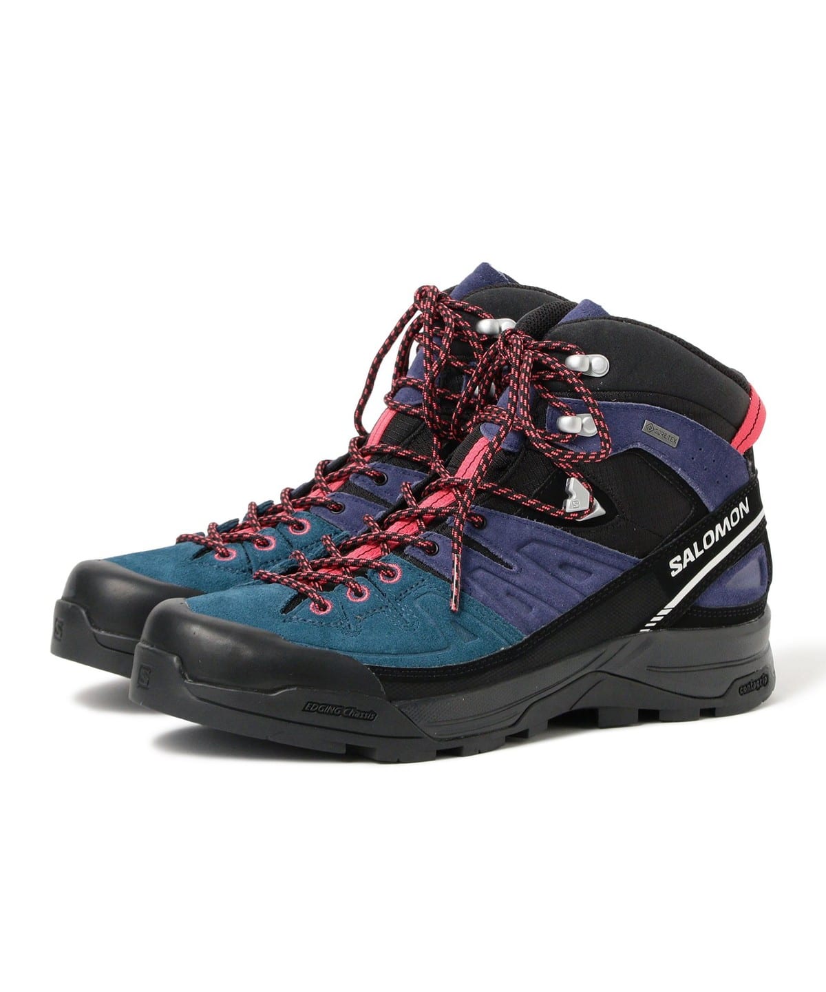 SALOMON T / X-ALP MID LEATHER GORE-TEXiRj V[Y MEN Aura/Poseidon/Rouge Red 26