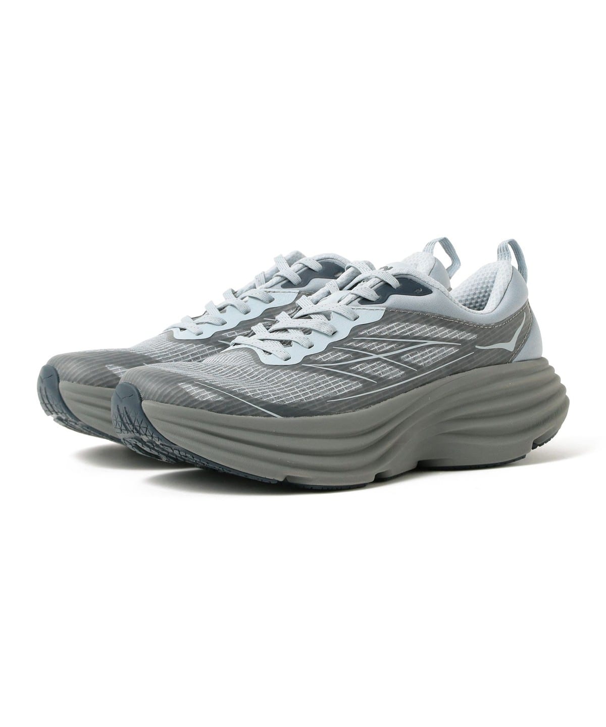HOKA / U STEALTH/TECH BONDI 8 CAGED �V���[�Y MEN WASHED BLUE/MINERAL BLUE 26