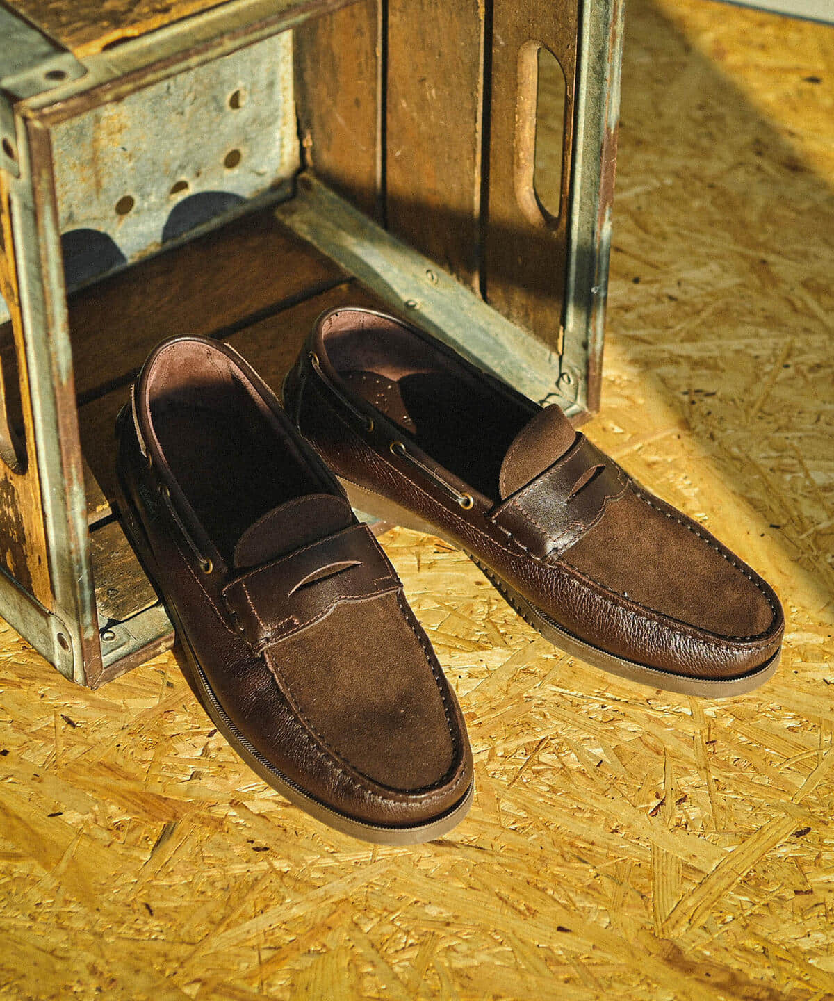 Paraboot BEAMS別注 コインローファー CORSICA 激安単価で www