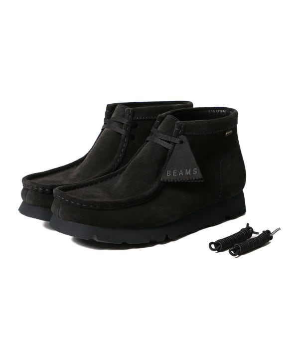 CLARKS ORIGINALS × BEAMS / 別注 Wallabee Boot GORE-TEX NAVY UK8 ...