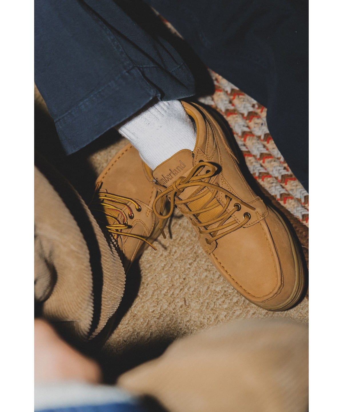 人気日本製Timberland × 展示品 BEAMS モック シューズ サイズ7.5 靴