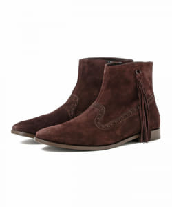 NEPCO FOOTWEAR / Medallion Boot with Tassel Fringe