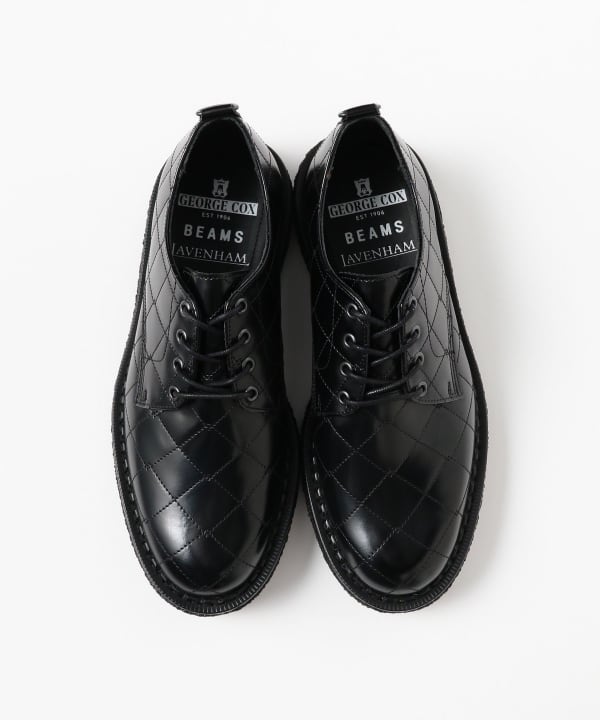 BEAMS（ビームス）【別注】LAVENHAM × George Cox / Quilt 4eyelet Shoes（シューズ ドレスシューズ ...