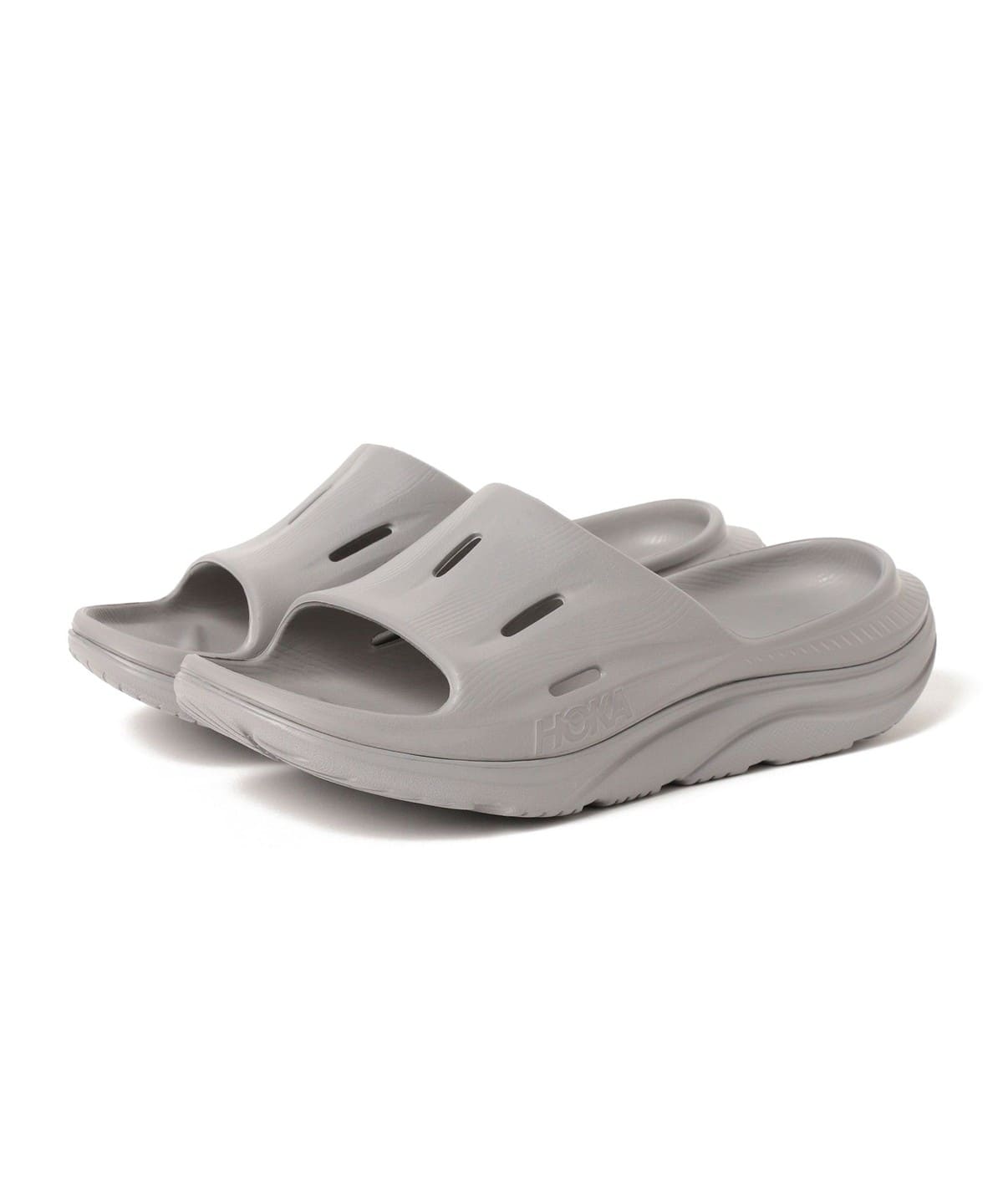 HOKA / ORA RECOVERY SLIDE 3 シューズ MEN GREY/GREY 28 HOKA / ORA RECOVERY SLIDE 3 シューズ MEN GREY/GREY 28