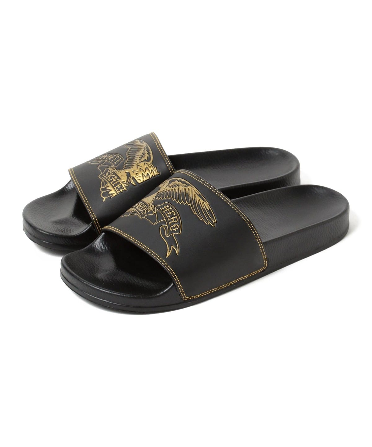 ANTI HERO アンタイヒーロー / BASIC EAGLE SLIDE SANDAL シューズ MEN BLACK/GOLD 8 ANTI HERO アンタイヒーロー / BASIC EAGLE SLIDE SANDAL シューズ MEN BLACK/GOLD 8
