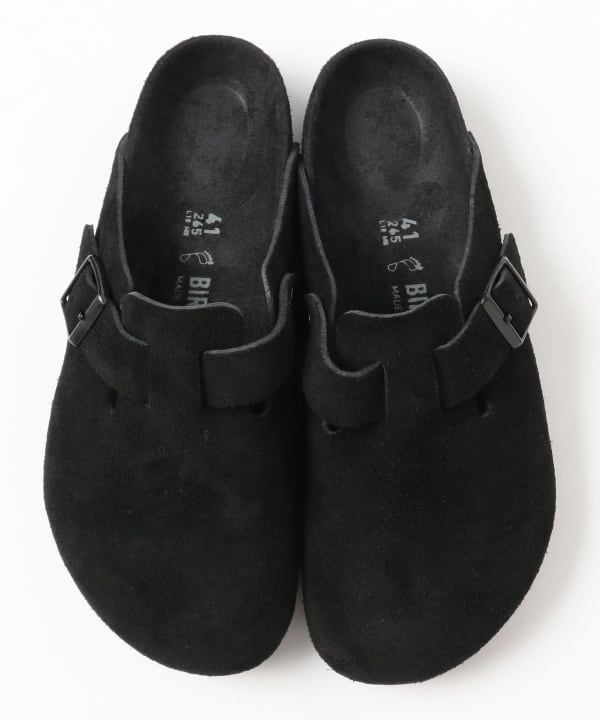 BIRKENSTOCK ボストン　beams ブラック　スエード BEAMS（ビームス）【EXCLUSIVE】BIRKENSTOCK / Boston Black（シューズ