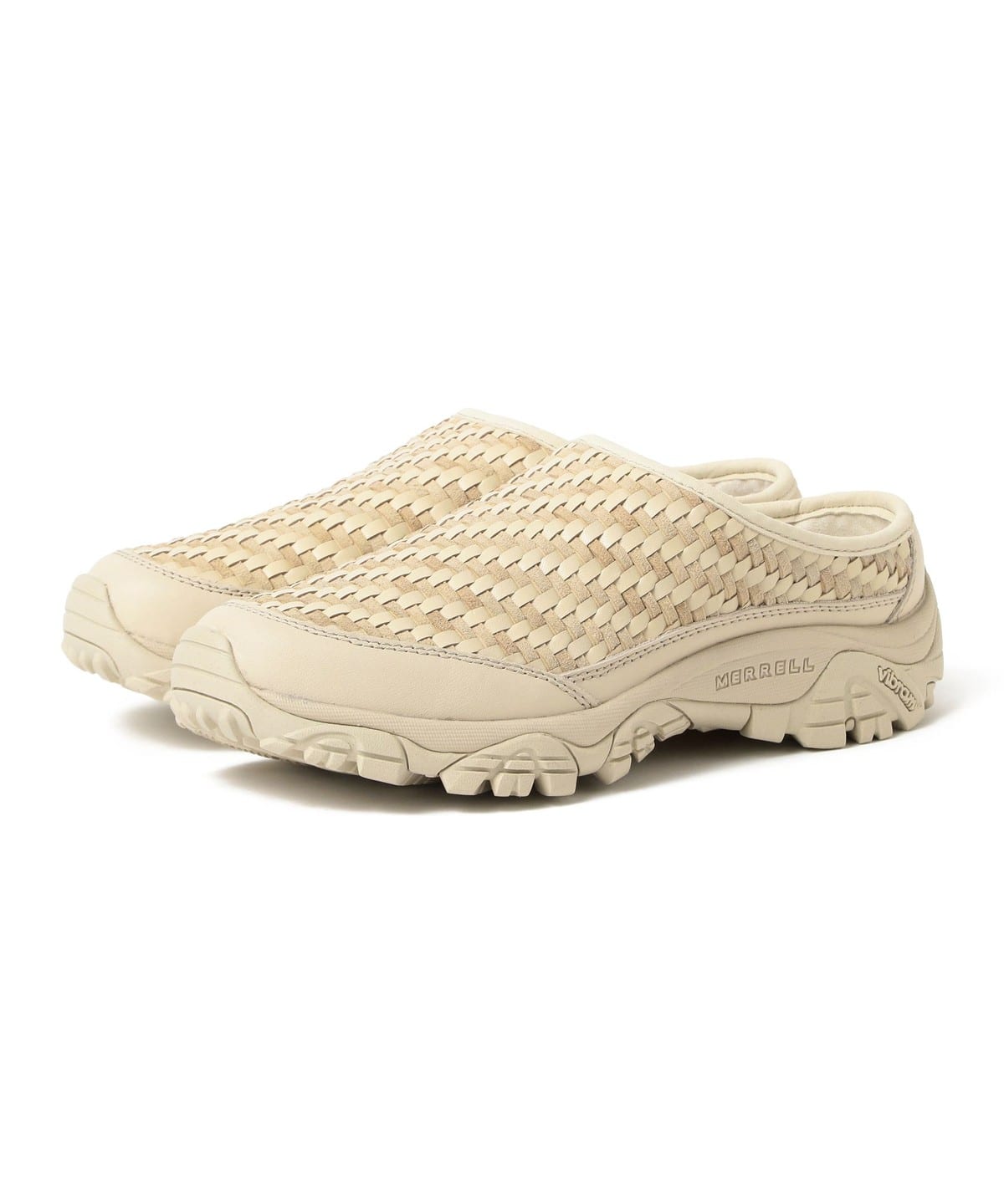MERRELL ������ / Moab 2 Slide Leather Woven 1TRL �V���[�Y MEN STUCCO 26