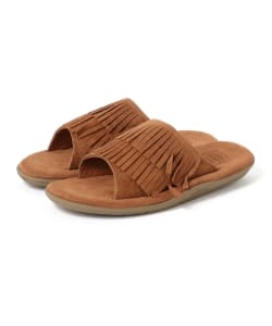 ▲ISLAND SLIPPER × BEAMS / 別注 スエード フリンジ サンダル