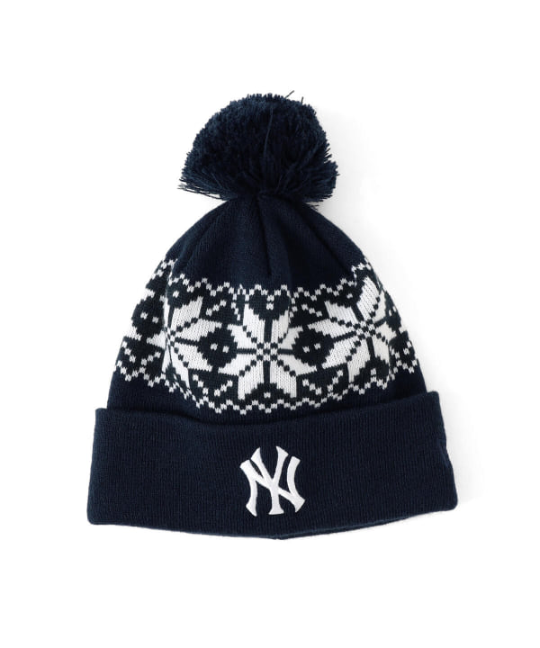 BEAMS（ビームス）NEW ERA × BEAMS / 別注 Snow Pon Pon Knit Cap