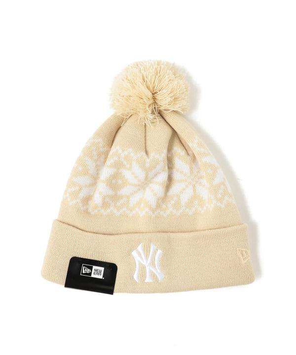 NEW ERA × BEAMS  Pon Pon Knit Cap NEW ERA（ニューエラ）の「NEW ERA × BEAMS / 別注 Big Pom-Pon