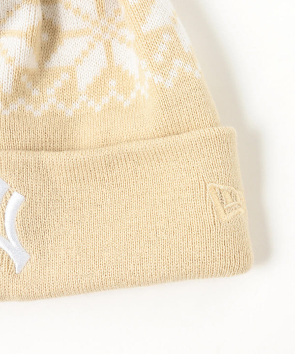 BEAMS（ビームス）NEW ERA × BEAMS / 別注 Snow Pon Pon Knit Cap