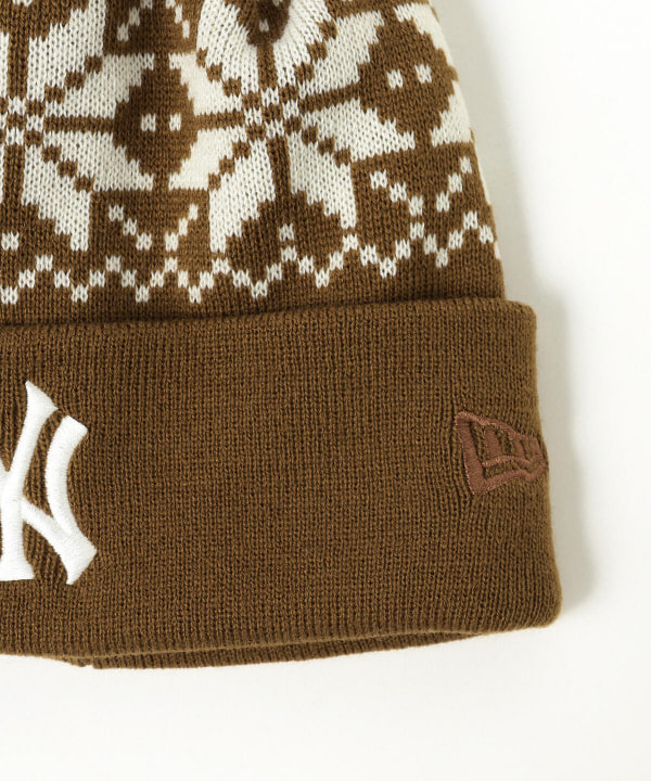 BEAMS（ビームス）NEW ERA × BEAMS / 別注 Snow Pon Pon Knit Cap