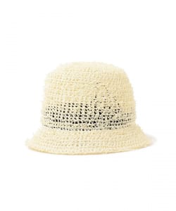 ▲HICOSAKA / Pile Straw Bucket Hat
