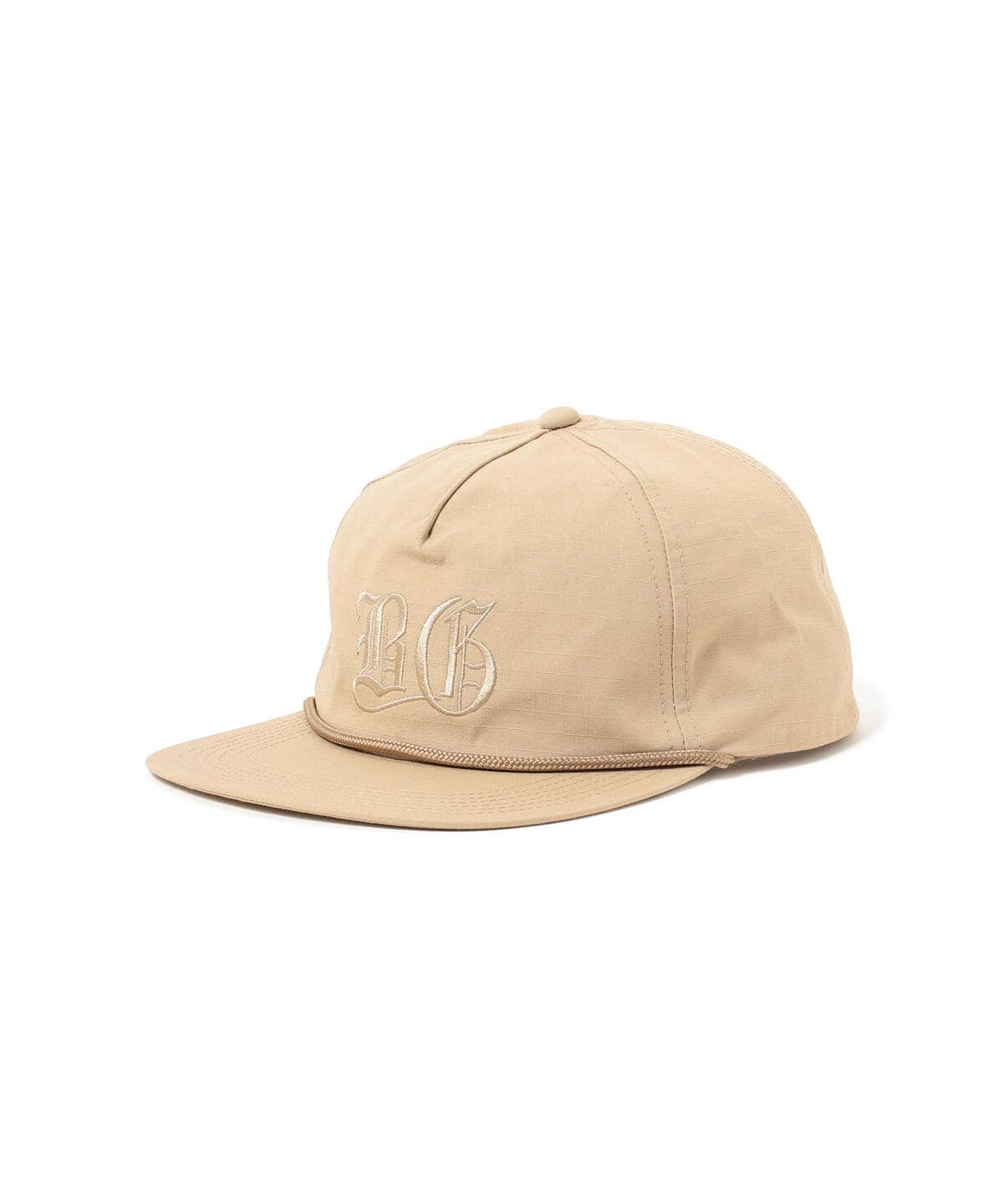 リップストップ ロープ キャップ 帽子 MEN BEIGE FREE リップストップ ロープ キャップ 帽子 MEN BEIGE FREE