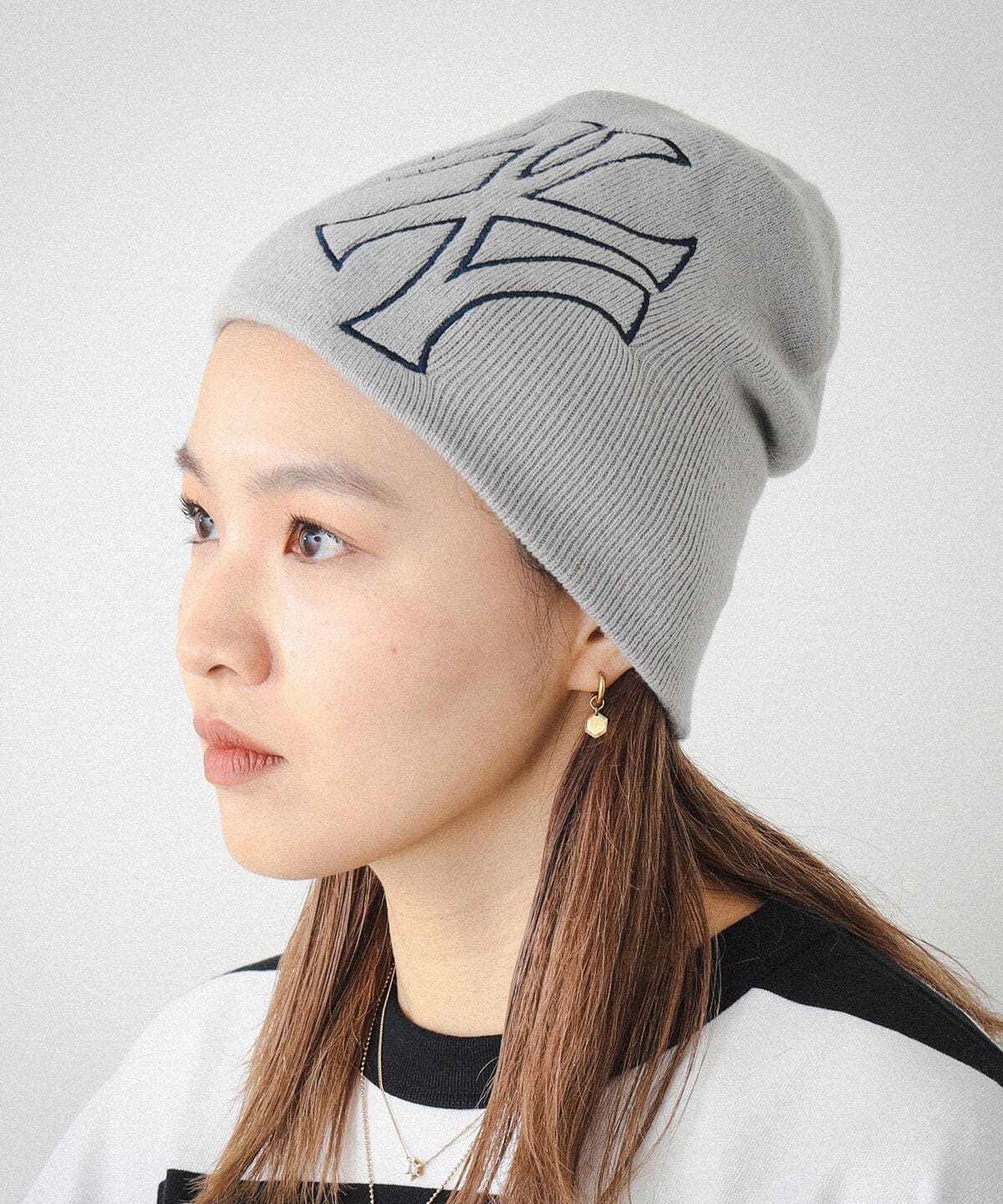 NEW ERA × BEAMS 別注 MLB KNIT CAP ニットキャップ - ニット帽/ビーニー