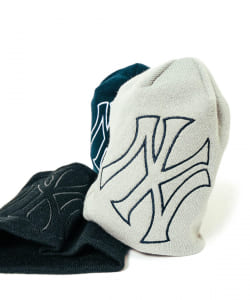 ▲NEW ERA × BEAMS / 別注 ビッグ ロゴ ビーニー