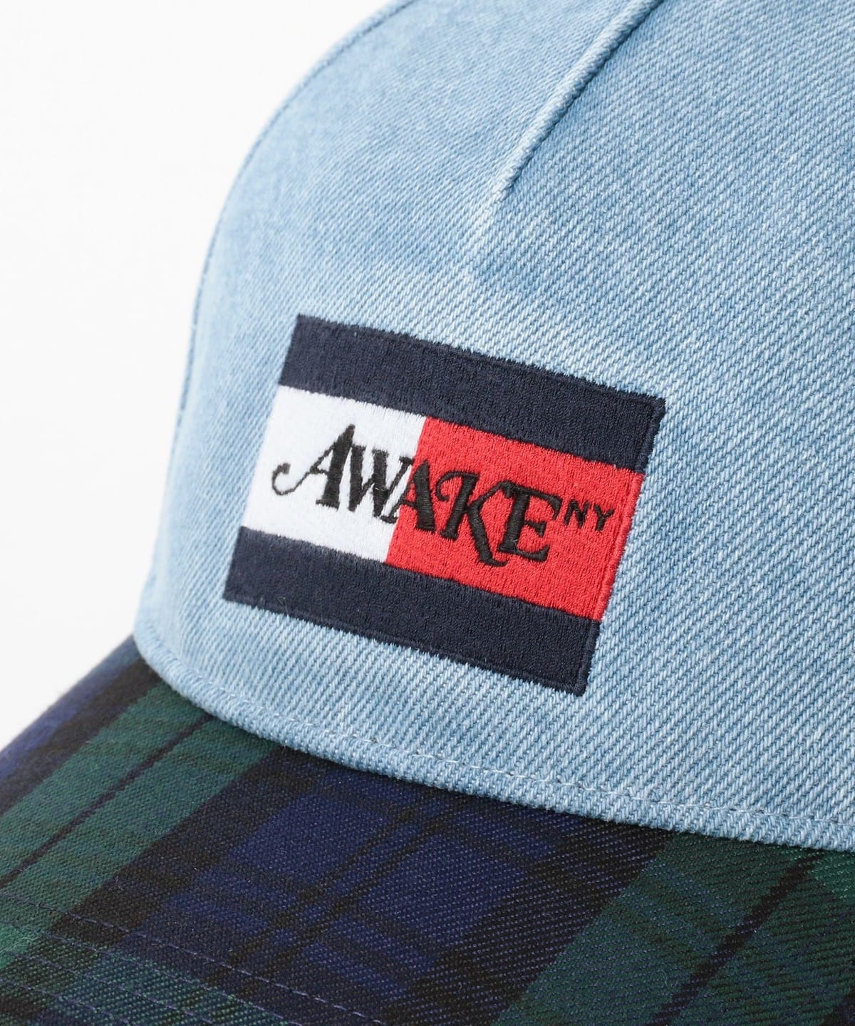 BEAMS（ビームス）Tommy x Awake NY / デニム フラッグキャップ（帽子