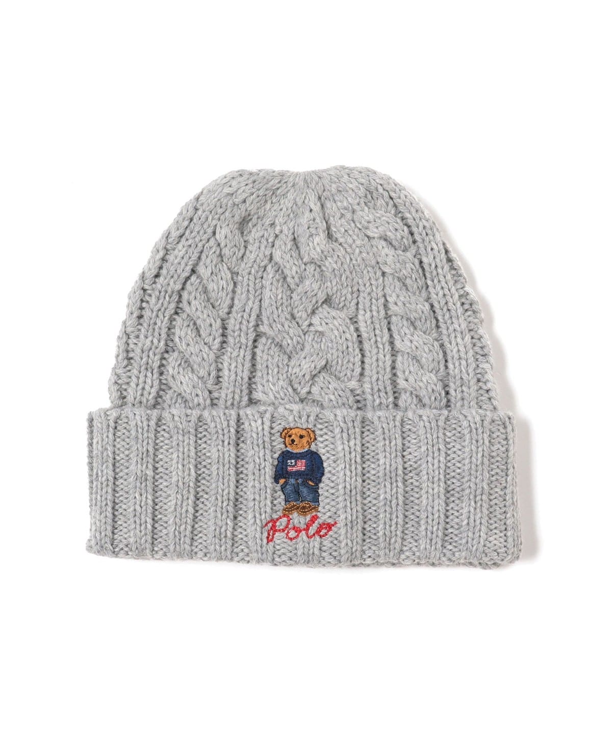 BEAMS（ビームス）POLO RALPH LAUREN / Polo Bear Cable-Knit Beanie ...