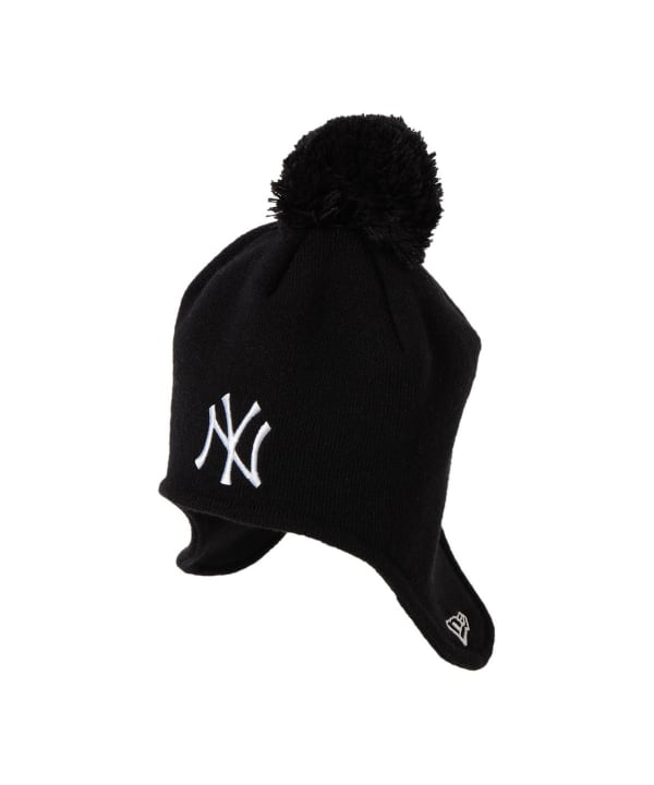 BEAMS（ビームス）NEW ERA × BEAMS / 別注 Ear Flap Pom-Pom Knit Cap