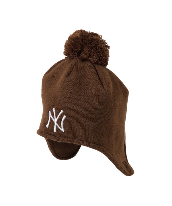 BEAMS（ビームス）NEW ERA × BEAMS / 別注 Ear Flap Pom-Pom Knit Cap