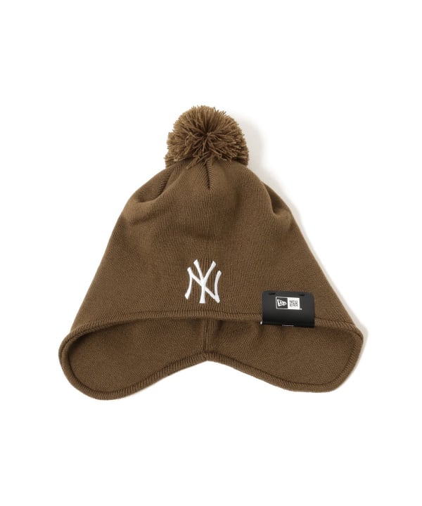 BEAMS（ビームス）NEW ERA × BEAMS / 別注 Ear Flap Pom-Pom Knit Cap