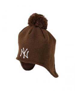 ▲NEW ERA × BEAMS / 別注 Ear Flap Pom-Pom Knit Cap