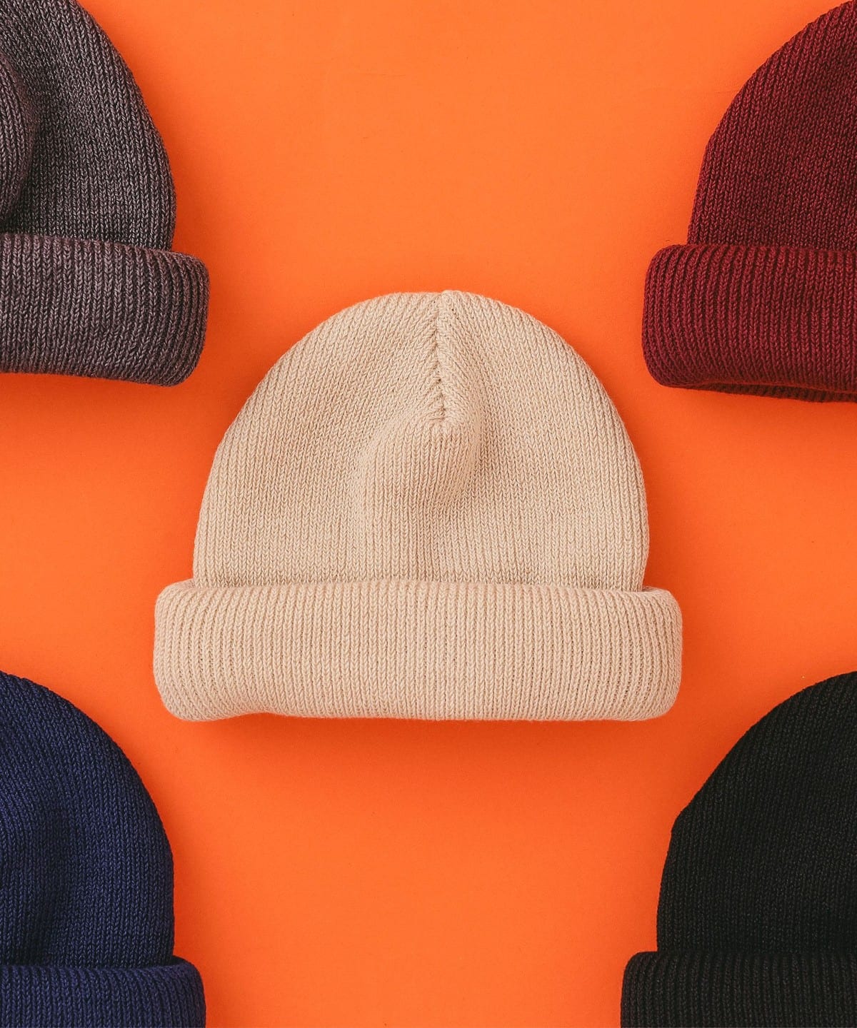ロールアップ ワッチキャップ 帽子 MEN Lt. BEIGE ONE SIZE ロールアップ ワッチキャップ 帽子 MEN Lt. BEIGE ONE SIZE