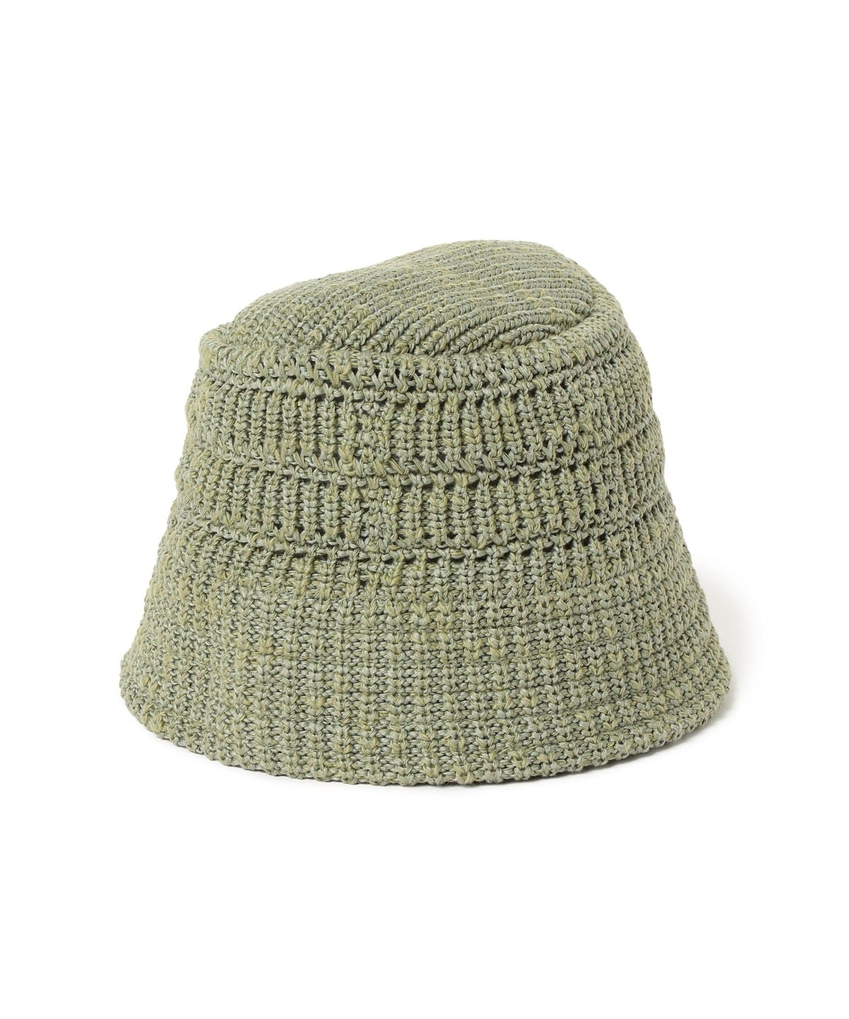 RACAL ラカル / Crochet Knit Bucket 帽子 MEN GREEN ONE SIZE RACAL ラカル / Crochet Knit Bucket 帽子 MEN GREEN ONE SIZE