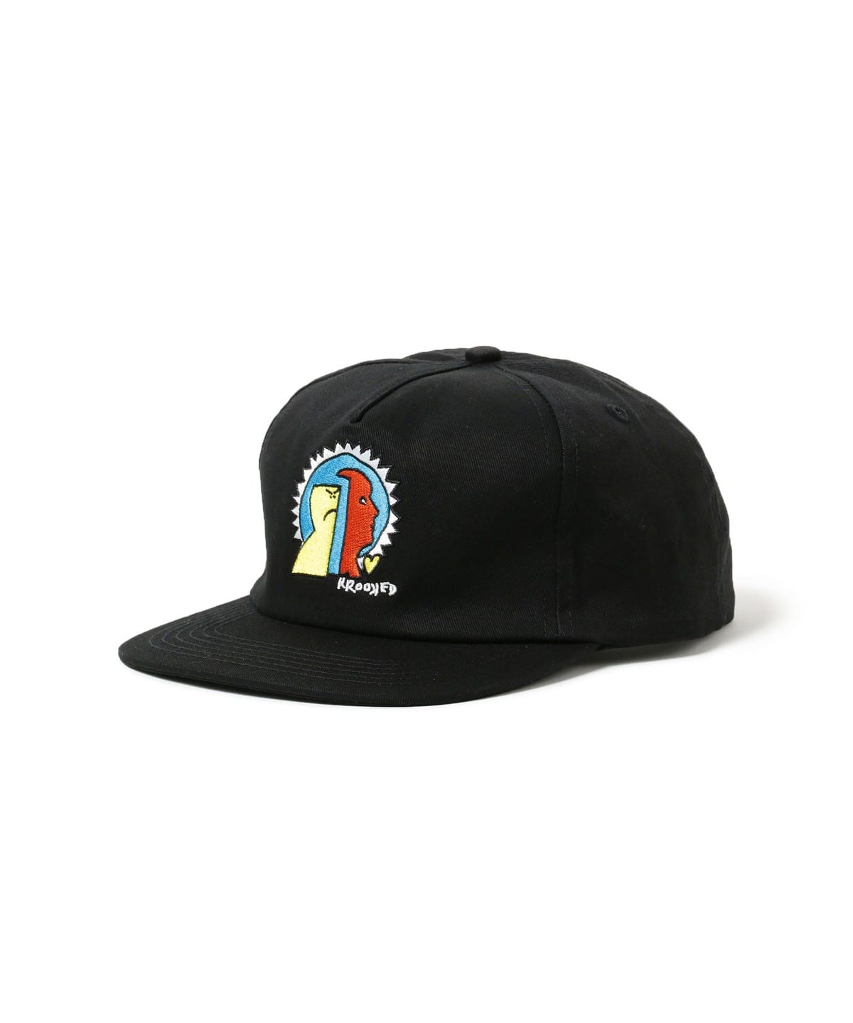 KROOKED クルキッド / Mad Back Snapback 帽子 MEN BLACK ONE SIZE KROOKED クルキッド / Mad Back Snapback 帽子 MEN BLACK ONE SIZE