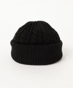 ▲BEAMS / ケーブル網み ショート ワッチキャップ