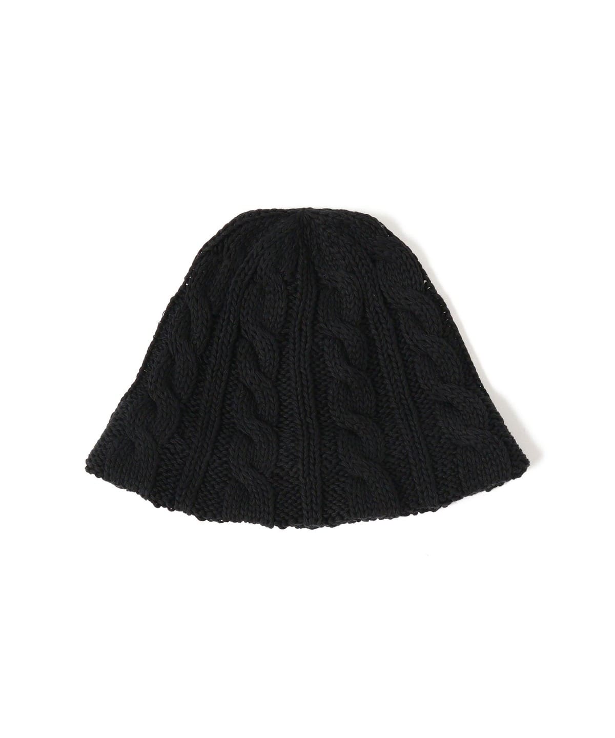 【別注】HICOSAKA ヒコサカ / COTTON ACRYLIC CABLE HAT 帽子 MEN BLACK ONE SIZE 【別注】HICOSAKA ヒコサカ / COTTON ACRYLIC CABLE HAT 帽子 MEN BLACK ONE SIZE