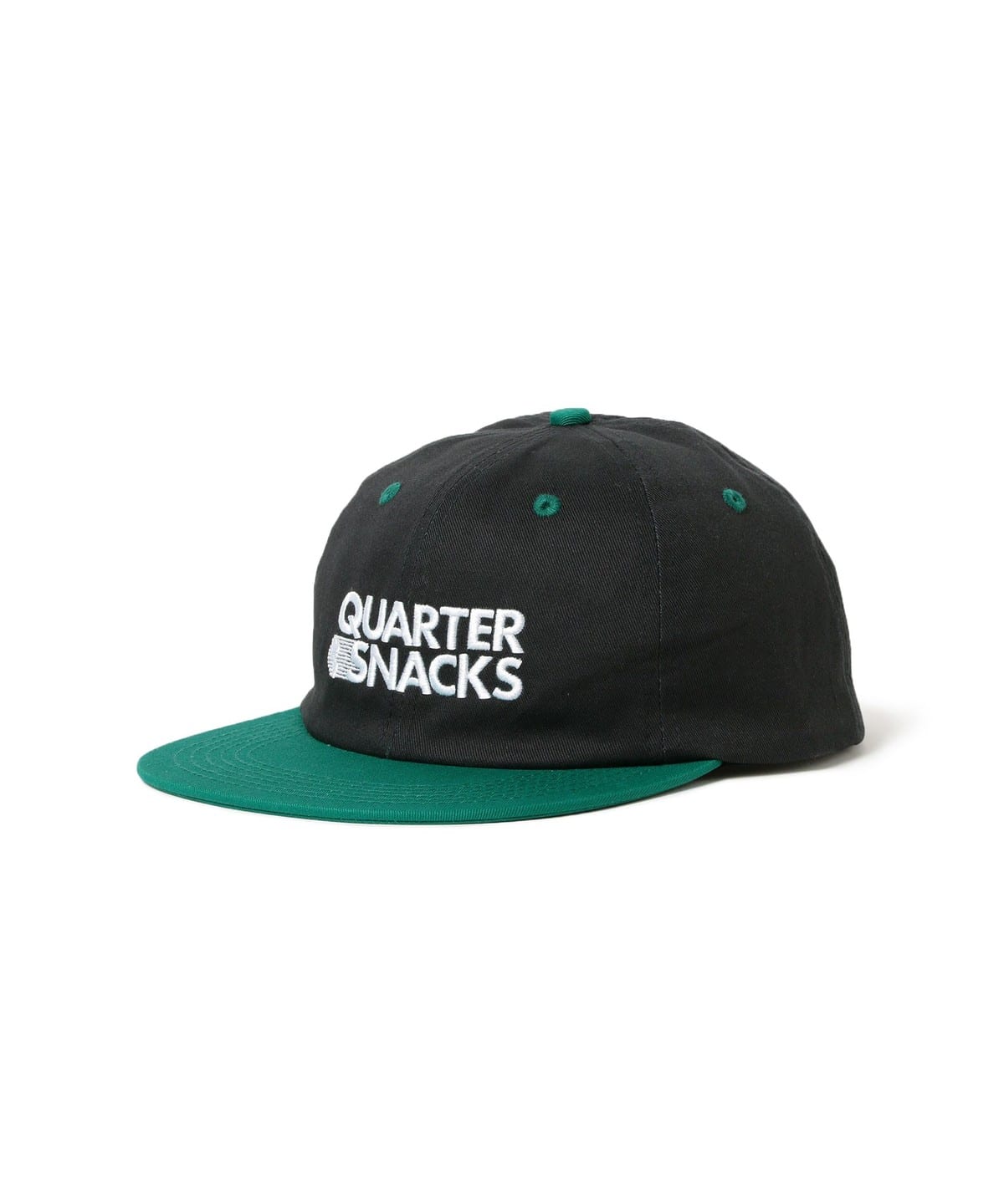 QUARTER SNACKS クウォータースナックス / Journalist Cap 帽子 MEN BLACK/GREEN ONE SIZE QUARTER SNACKS クウォータースナックス / Journalist Cap 帽子 MEN BLACK/GREEN ONE SIZE