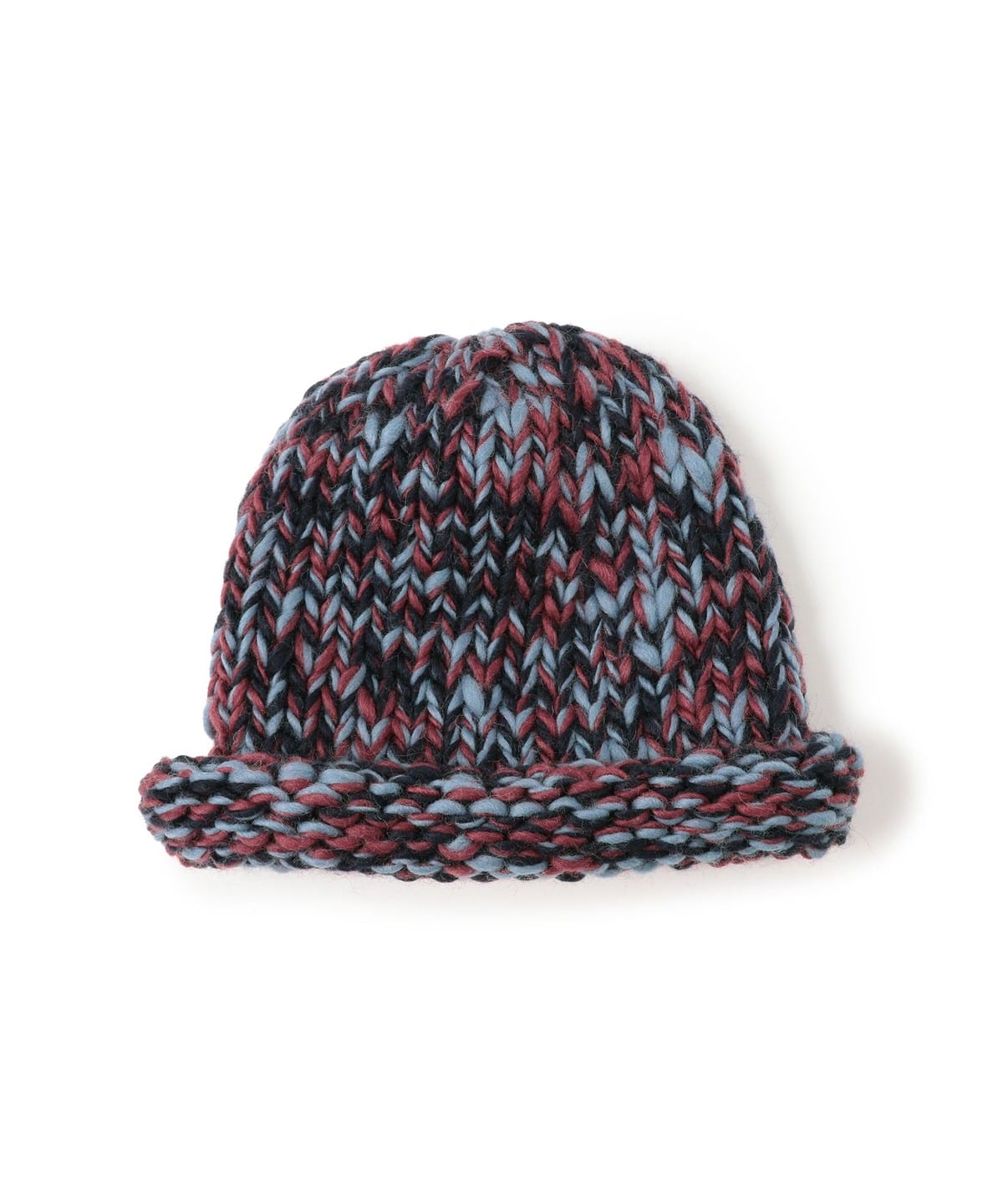 【別注】Indietro Association / Roll Knit Cap 帽子 MEN ミストxワイン ONE SIZE 【別注】Indietro Association / Roll Knit Cap 帽子 MEN ミストxワイン ONE SIZE