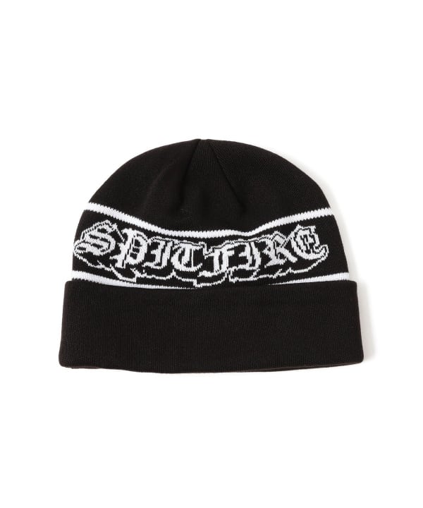 BEAMS（ビームス）SPITFIRE / Old E Drop Black Cuff Beanie（帽子