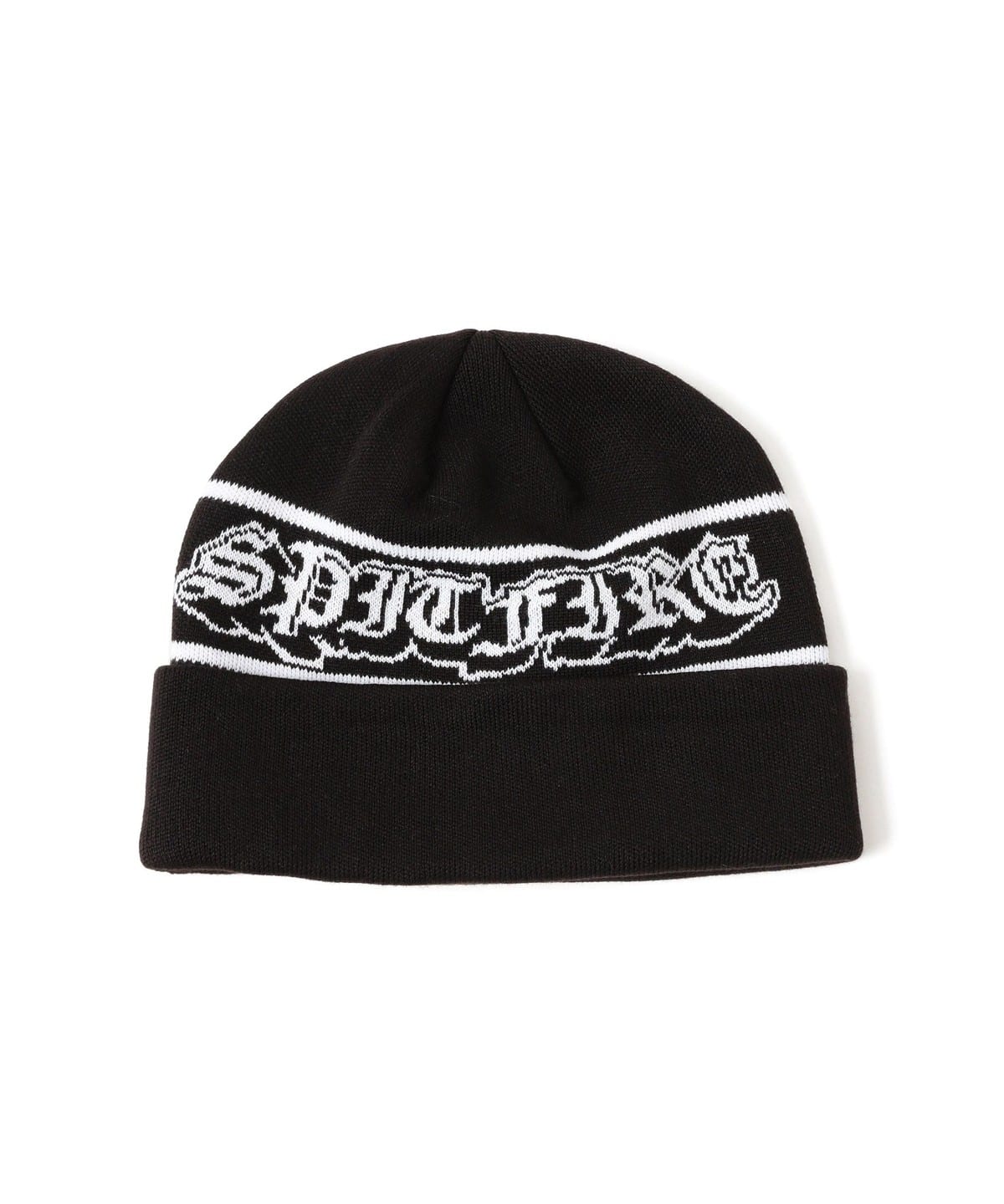 BEAMS（ビームス）SPITFIRE / Old E Drop Black Cuff Beanie（帽子