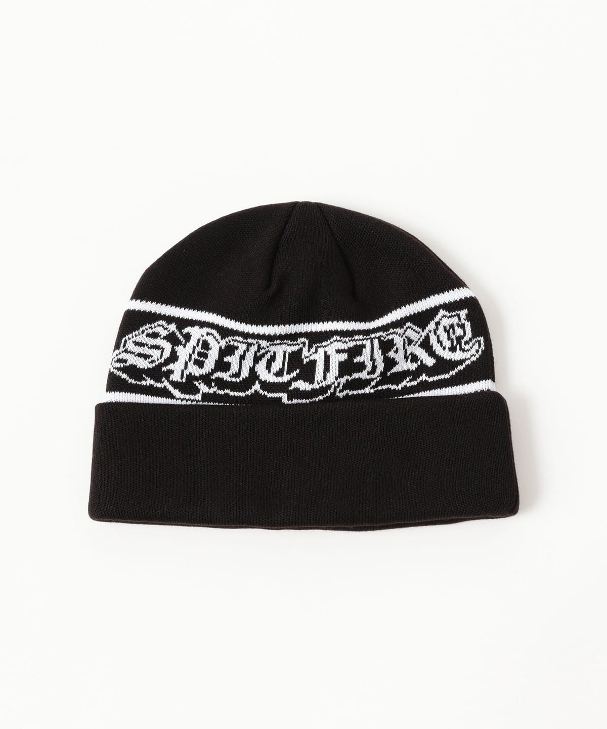 BEAMS（ビームス）SPITFIRE / Old E Drop Black Cuff Beanie（帽子