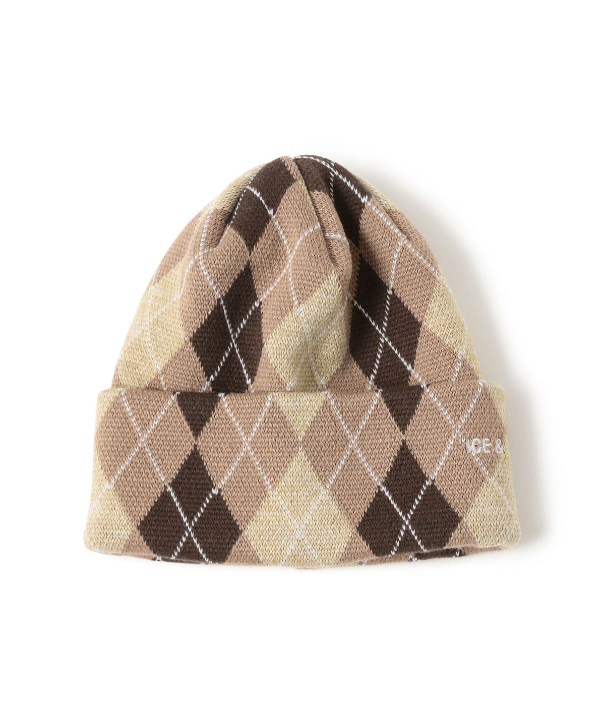 ICE&TECHNO ARGYLE BEANIE ニット帽 BEAMS（ビームス）ICE&TECHNO / Argyle Beanie（帽子 ニットキャップ