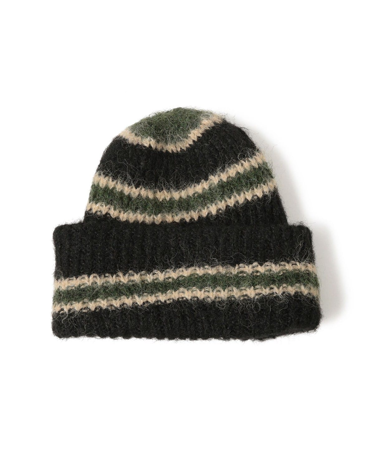 BEAMS Shaggy Border BEAMS Cap (Hat, Knit Cap) Available Online at