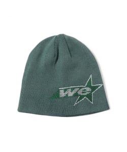 WOKE EDGE / Rhinestone We Star Logo Beanie