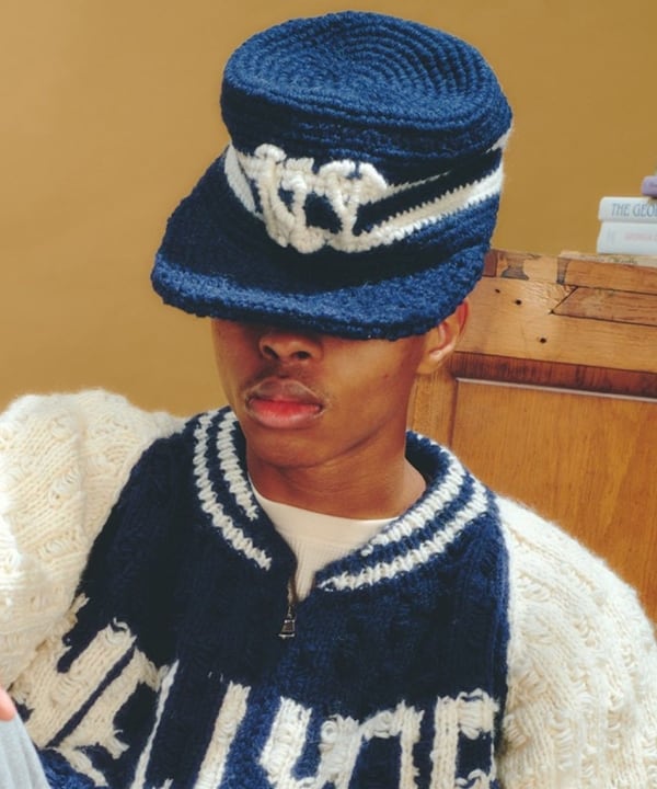 BEAMS別注MacMahon KnittingMillsNew YorkCap BEAMS [Special order BEAMS MacMahon Knitting Mills / New York Cap