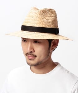 ▲BEAMS / ラフィアブレードハット 16SS