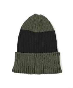▲BEAMS / コットン カラーブロック ワッチキャップ