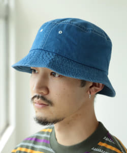 ▲WILD THINGS × BEAMS / 別注 Sheltech Denim Bucket Hat