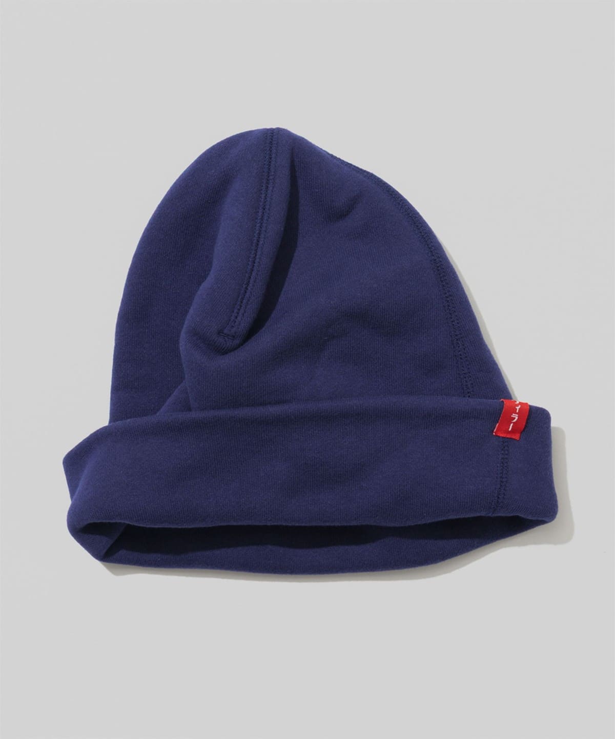 【未使用】ループウィラー× BEAMS JAPAN 別注フードマフラーPネイビー 未使用】ループウィラー× BEAMS JAPAN 別注フードマフラーP