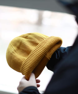 ▲BEAMS / コットンリネン ワッチキャップ