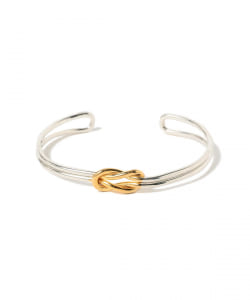 XOLO JEWELRY / Double Knot Bangle Gold Coating
