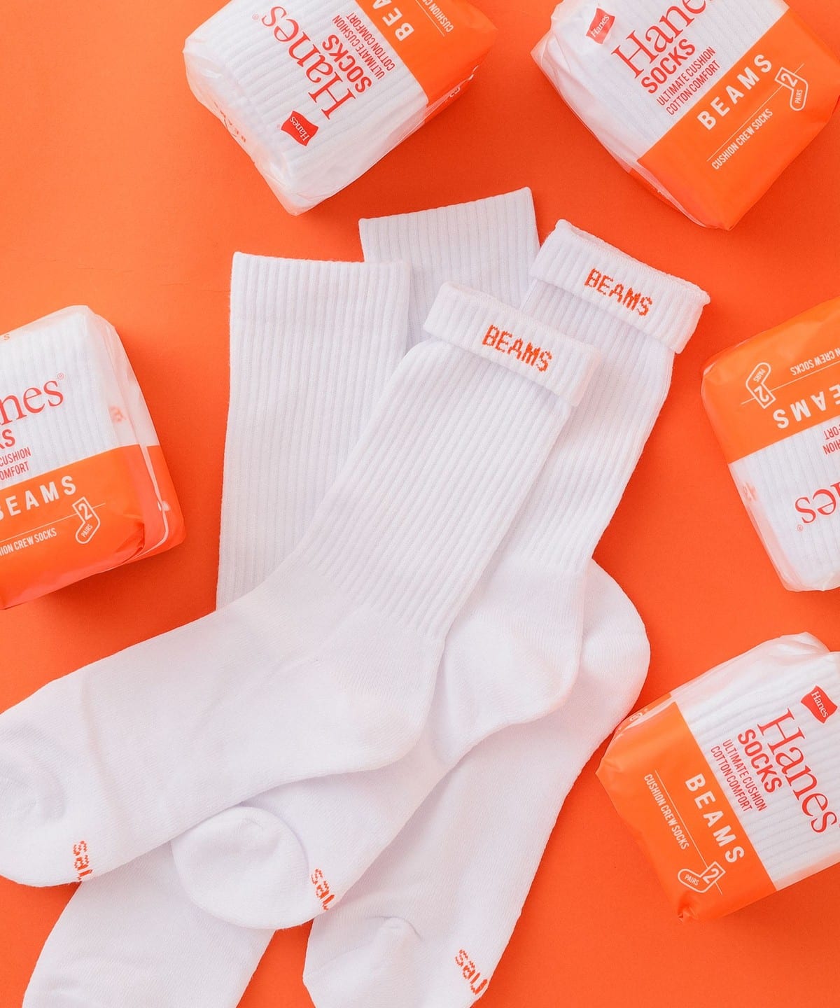 Hanes × BEAMS / 別注 Socks 2pieces pack - ソックス・靴下