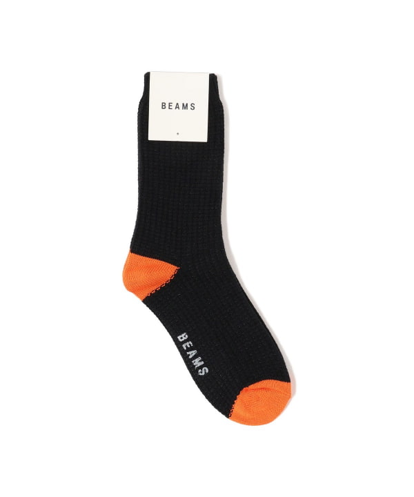 BEAMS BEAMS / 2 tone waffle crew socks (leg BEAMS socks/socks