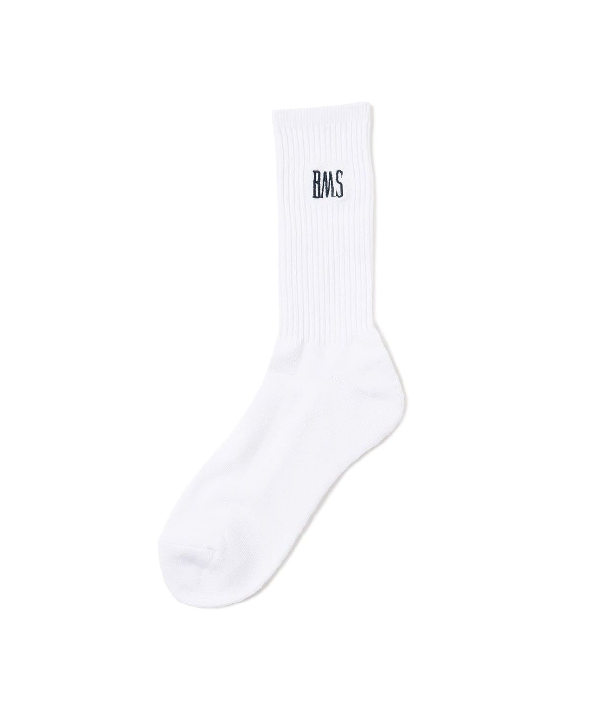 BMSロゴ ソックス レッグウェア MEN WHITE ONE SIZE BMSロゴ ソックス レッグウェア MEN WHITE ONE SIZE